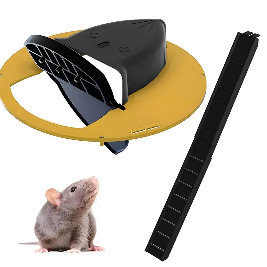 2 Pack Mouse Rat Trap Bucket, Reusable Bucket Lid, Indoor Outdoor Mouse Catching Tool, Effective Pest Control for Home Use