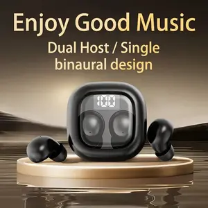 Mini Wireless 5.3 Bluetooth-compatible Headset, Small Earbuds for Sleep Work Sports, Invisible HD HiFi Bass Sound Quality, USB PD Charging, Mobile Compatible, Wireless Chargeable Headphones