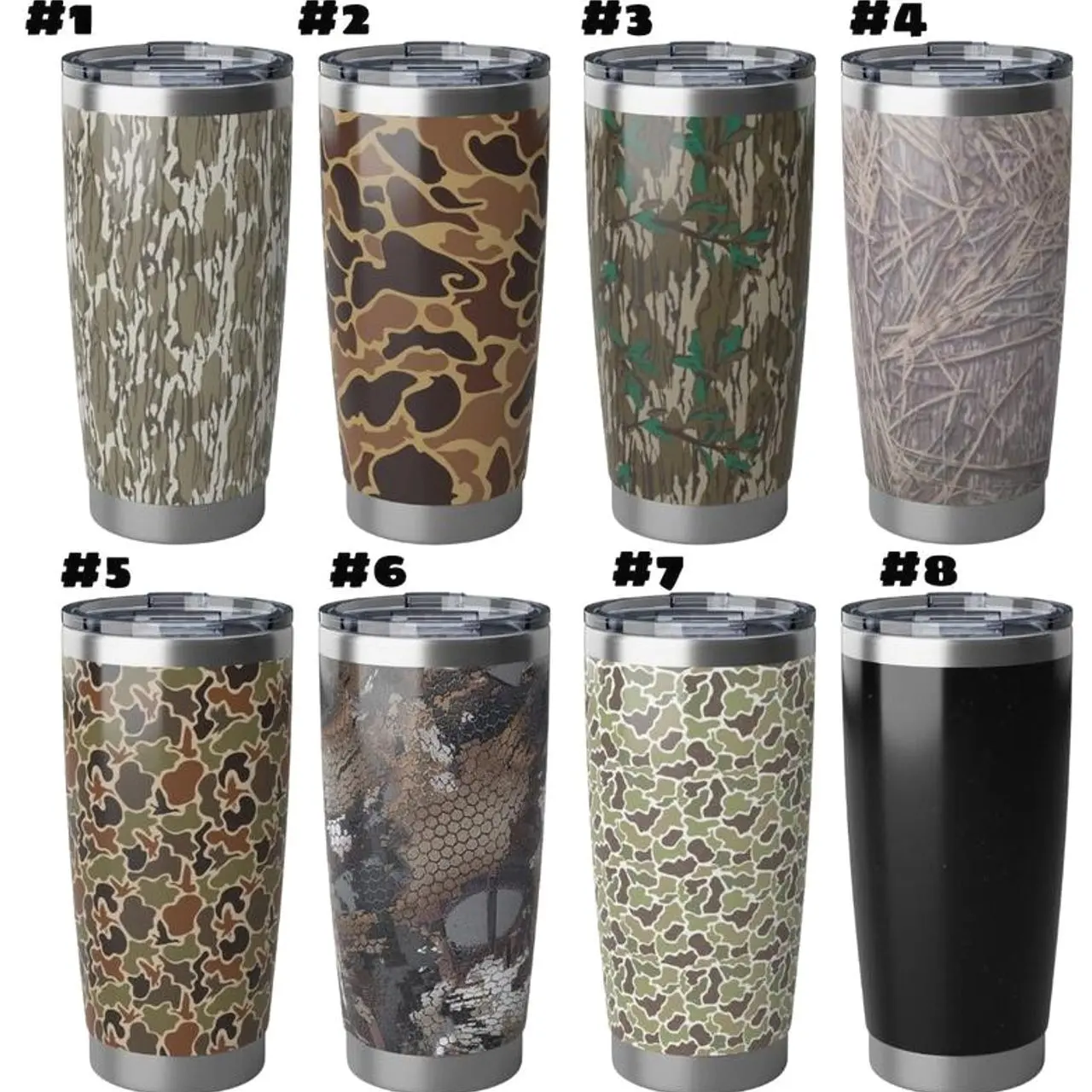Camouflage Bottomland Greenleaf Duck Camo 20oz Tumbler  Stainless Steel  Insulated Travel Coffee Cup, Hunting & Outdoor Gift Flask CGF3T - TikTok  Shop