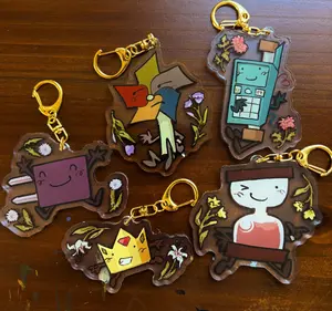 It's Time For The Object Show Acrylic Keychains, BFDI
