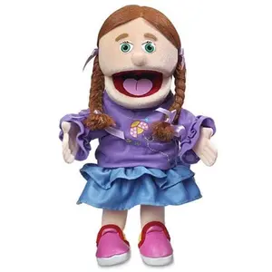 Amy, Girl Puppet, Peach Skin (14")