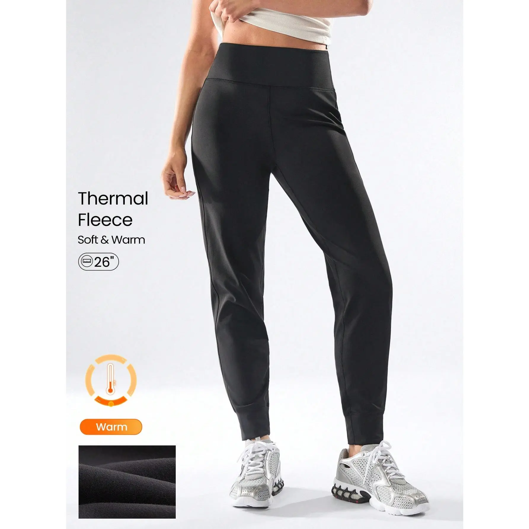 GLOWMODE FeatherFit™-Warm Cozy Warm Regular Fit Jogger With Back Zip Pocket Daily Casual Autumn Winter