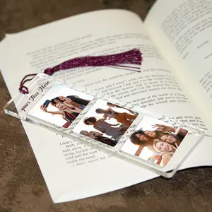 Custom Photo Bookmark, Personalized Photo Acrylic Bookmark with Tassel, Gift For Book Lovers, cameo 4