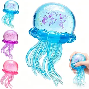 Jellyfish  Squeeze Stress Ball, Stretchy Squishy Fidget Toy, Soft Gel Texture Sensory Toy for Stress Relief & Relaxing
