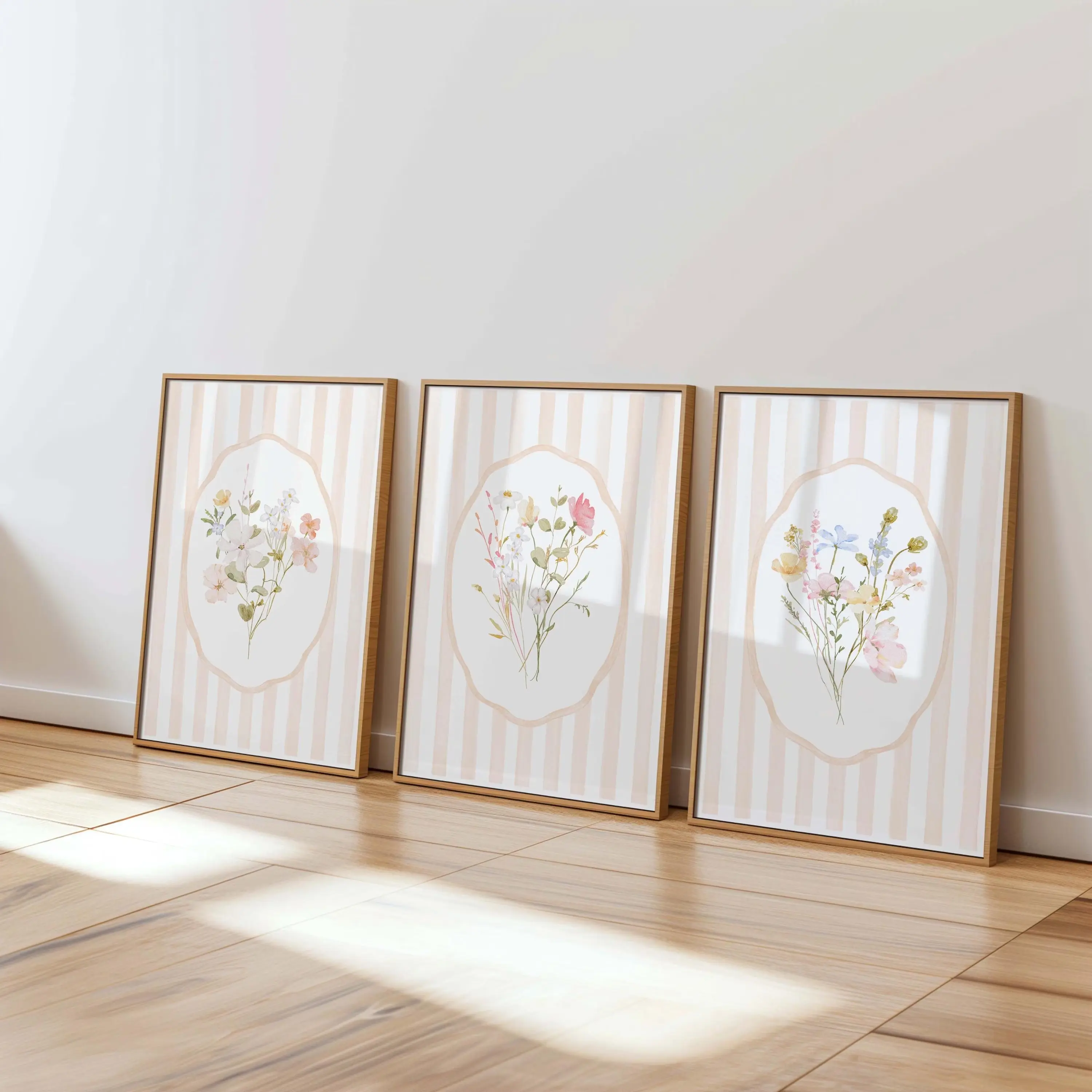 Pastel Flowers Poster Unframed set 3 Decor College Girls Dorm Prints for Teenage Girls Room Floral Art Set Of 3 Above Bed Paintings Coquette Flowers Gift Elisa