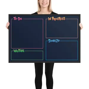 Kanban Board (Framed Poster) [All 4]: Horizontal