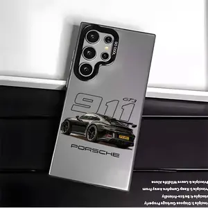 Casing For SAMSUNG GALAXY S22 S23 S24 FE ULTRA PLUS Cool sports car Stylish Acrylic Shockproof Protection Anti-Drop Phone Cases Shell Cover Protector