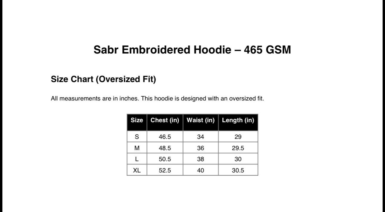 Omaréwear Sabr Embroidered Hoodie