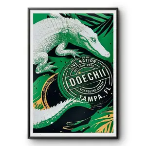 Doechii Oct 25 2025 Tampa FL Concert Poster Reprint Wall Art Decor