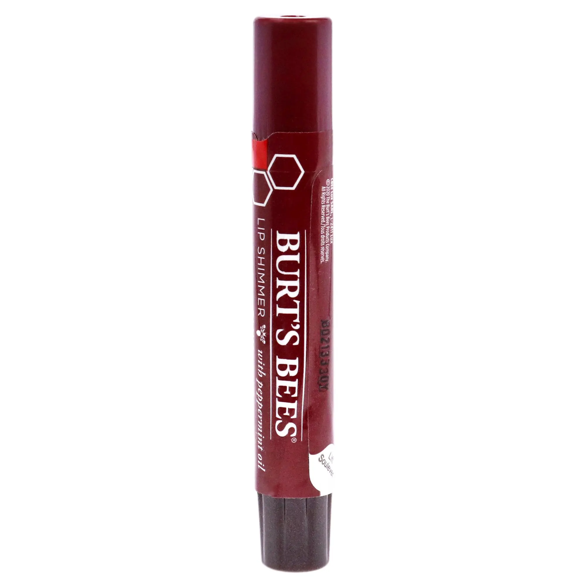 Burt's Bees Plum Lip Shimmer - Women's Gentle, Glossy Cosmetic Lipgloss, Compact 0.09 oz