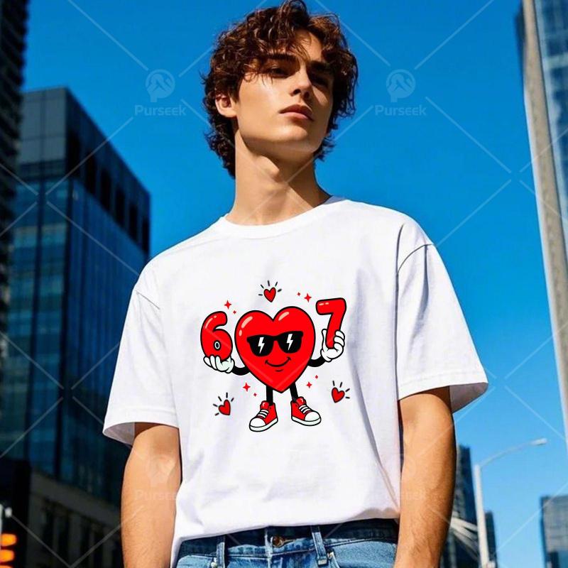 4 Pack Funny 67 Valentines Day Dabbing Heart Love 67 Meme Iron On Patches for Clothes Bags DIY Iron On Transfers Decor