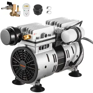 VEVOR Pond Aerator,  550W Power, 5.2CFM for Up to 3 Acre 50' Lake, Pond Aeration Kit Includes 3/4 HP Compressor & Timer & Valves, Air Compressor for Deep Water Oxygen Circulation, for Pond, Lake