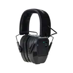 2.0 Bluetooth Rechargeable Shooting Ear Protection, Slim Noise Cancelling Earmuffs, NRR 22dB for Hunting & Tactical Gun Range