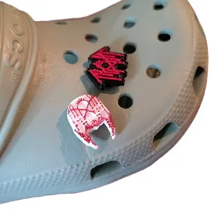 Sleep Token Croc Jibbitz - Red and Black Design for Comfortable Footwear