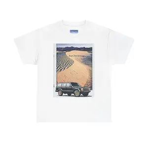 Jeep Cherokee Car Graphic Print Short Sleeve Unisex Tee Shirt Heavy Cotton Gift