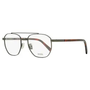 Zegna Geometric Pilot Eyeglasses EZ5285 009 Matte Gunmetal 53mm
