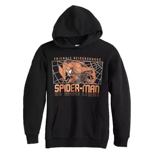 Spider-Man Hoodie Boy's Friendly Neighborhood Spider-Man Hooded Sweatshirt
