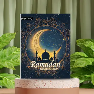 20-Page Ramadan Coloring Book, Traditional Eid Mubarak Hand-Drawn Art Journal (pen Not Included), Perfect Gift for Festive Celebrations