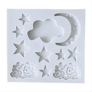 Cake Fondant Silicone Cake Baking Mold Star Moon Chocolate Mold Clouds Moulds Cake Decorating Accessories for Diy Tools