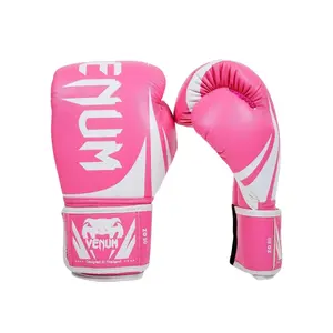 Venum Challenger 2.0 Boxing Gloves - Pink, Triple Density Foam Padding, Top Hand Protection, Large Velcro Wrist Strap, Affordable Performance