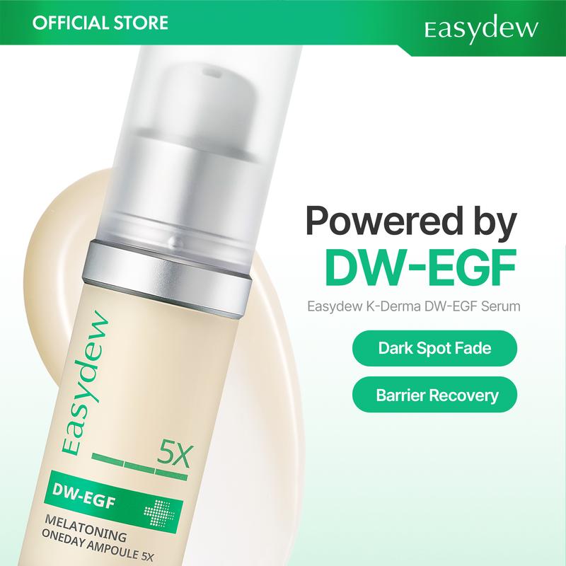 Easydew DW-EGF Melatoning Ampoule - Official Product Hydrating Skin Serum with Niacinamide and Glutathione for Uneven Skin - Dark Spot Remover - Fast Absorbing Day and Night Ampoule - Korean Skin Care Olive Young