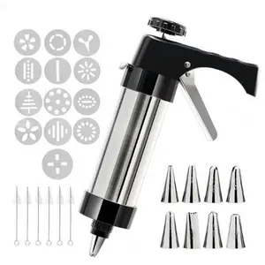 Versatile Cookie Creation Set - Durable Cookie Press Featuring 13 Discs And 8 Piping Nozzles, Ideal for Cookie And Cake Decoration, a Must-Have for Baking Lovers accessory