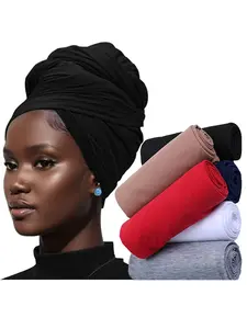 Head Wraps for Women, Turban Headwraps, Stretchy African Hair Wraps, Jersey Head Scarf, Tie Headbands, Comfortable & Stylish