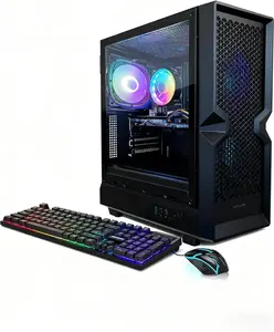 STGAubron Gaming PC Desktop Computer, Intel Core i5 up to 3.6G, Radeon RX 590 8G, 16GB RAM, 1TB SSD, WiFi 6, BT 5.0, RGB Fan x3, Windows 11 Home