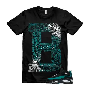 Freshwater Air Griffey Max 1 24 Black White Teal  T Shirt Match B BLS Casual Streetwear Top Casual Loose Fit