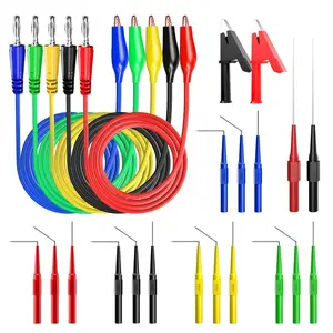 Probe Kit Banana Plug to Copper  Clip Automotive Test Leads Set with 3 Configurations  Probe Pins Extended Length Probes for  Repairing Diagnostic