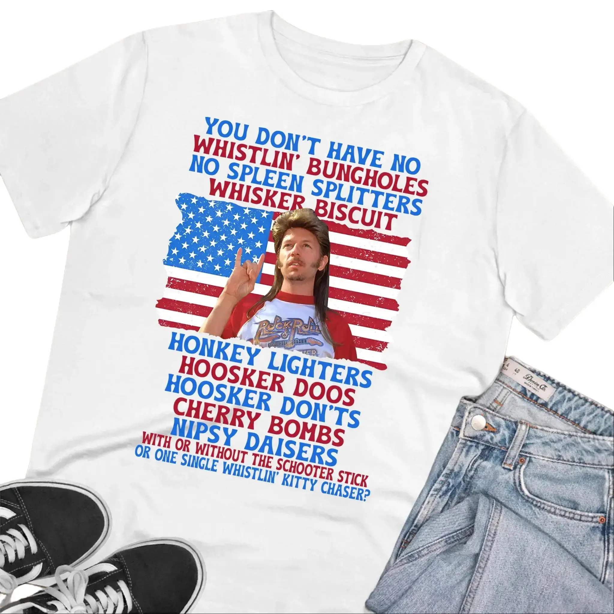 Menswear Basics 100% Cotton Short-Sleeve Round-Neck Joe Dirt Graphic T-Shirt - Unisex, Hilarious Classic Quotes, Heavy Comfortable Fabric, Ideal for 4th of July Celebrations & Everyday Casual Fun