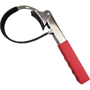 Auto Oil Wrench Multi-Purpose Adjustable Removal Wrench High Strength Repair Steel Plate Belt Wrench for Car Repair Tools Silver