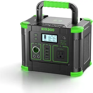 330W Portable Power Station, 288.6Wh Solar Generator with 60W USB-C PD Output, 110V Pure Sine Wave AC Outlet, 5W  , Multi-Port Power  for Camping,  Blackout, RV Travel