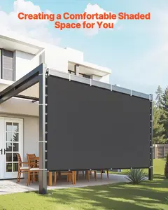 90% Sun Shade Cloth Privacy Screen 10 x 10 ft for Patio Garden - Black
