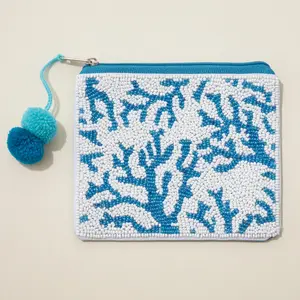 Beaded Coral Reef Pouch