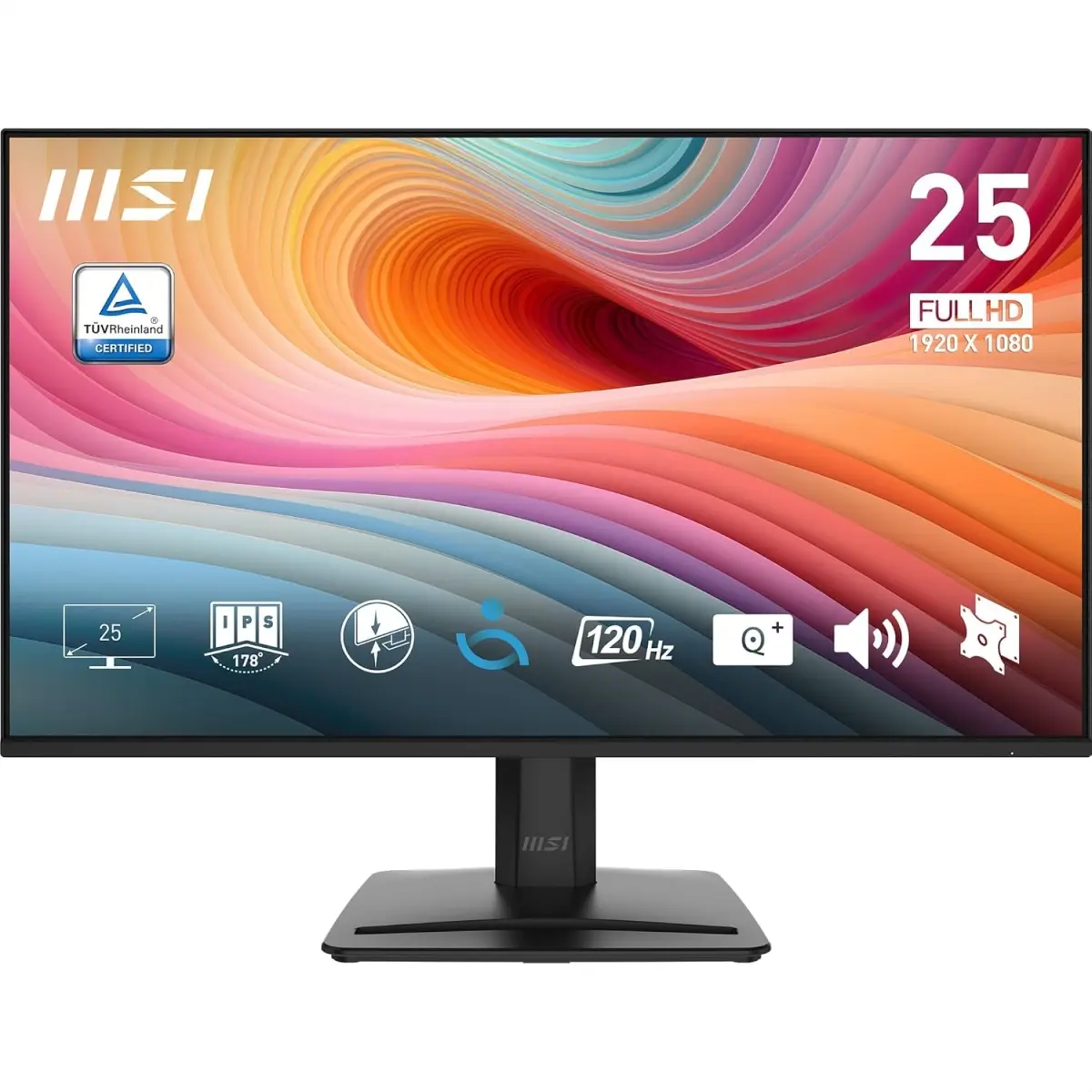 MSI PROMP251E2 24.5 in. Black 120 Hz IPS 1920 x 1080 FHD Computer Monitor
