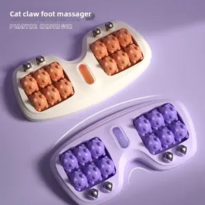 Foot massage roller cat paw foot massager health foot therapy magnetic beads stimulate acupoints to dredge foot pressing artifact tight muscle training exercise equipment cellulite remover muscle roller deep tissue relief