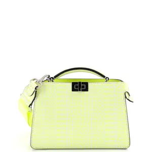 Pre-owned FENDI material Messenger Bags x Marc Jacobs Peekaboo ISeeU XCross Bag Printed Logo Embossed Leather by Rebag