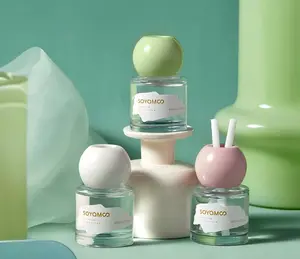 50ml Mini Diffuser Home Fragrance Long Lasting Plant Essential Oil Decorative Air Freshener for Home Bedroom Office Desk Decor