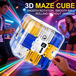 Large Maze Puzzle Cube 3x3 Cube Game for Stress Relief Brain Training Spatial Reasoning Educational Toy Square Shape Challenging Logic Puzzle Birthday Gift Idea for Kids Adults