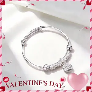 Bracelets For Women  Beads Bangle Bracelet Transfer Lucky Cuff Bracelet Adjustable Fashion Women Jewelry Valentine‘s gift