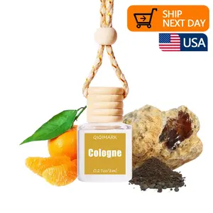 1PCS Car Perfume Pendant Hanging Bottle With Flower,Empty Colorful Glass Car Air Freshener Diffuser Essential Oil Perfume Vials Diffuser Ornament