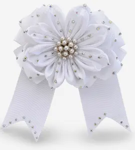 White Pearl Blossom Bow