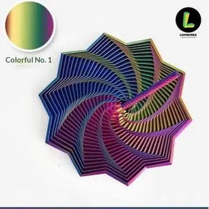 Dazzling Retractable Fidget Toy 3D Print with Handle Radish Tower Illusion Decompression Toy Spiral Tower Fidgeting Star Decompression Artifact