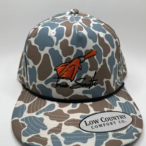 Banded Duck True South Embroidery Blue Camo Performance Rope Hat