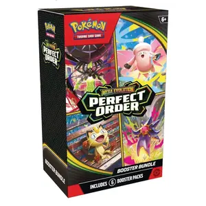 Pokémon Perfect Order Mega Evolution Booster Bundle - Includes 6 Booster Packs for Trading Card Game