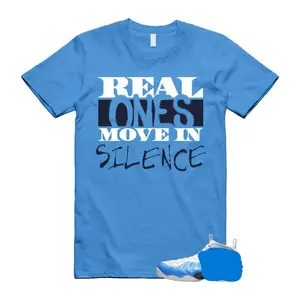 Foam University Blue Sneaker Match Shirt, University Blue Outfit Tee, Streetwear T Shirt, Soft Cotton Unisex T-Shirt, Gift for Sneaker Lovers
