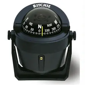 212 MAIN Ritchie Explorer Compass - Black, Adjustable Direct Dial, Direct Reading, High-Temp Resistant, Removable Mount Bracket for Camping & Hiking Navigation