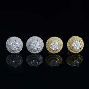 Halo Pronged Studs | VVS