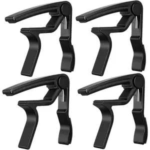 Capo,Guitar Capo for Acoustic Electric Guitar (4 Pack Black)